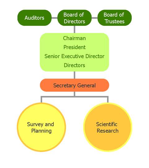 organization chart of GEF